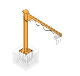 Dielenský otočný žeriav